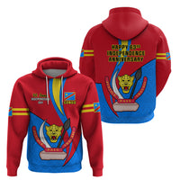 30 June Democratic Republic of the Congo Independence Day Hoodie Happy 63rd Anniversary - Wonder Print Shop