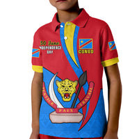 30 June Democratic Republic of the Congo Independence Day Kid Polo Shirt Happy 63rd Anniversary - Wonder Print Shop