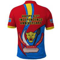 30 June Democratic Republic of the Congo Independence Day Polo Shirt Happy 63rd Anniversary - Wonder Print Shop