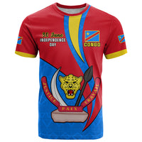 Personalised 30 June Democratic Republic of the Congo Independence Day T Shirt Happy 63rd Anniversary - Wonder Print Shop