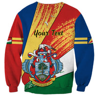 Personalised 29 June Seychelles Independence Day Sweatshirt Flag Style - Wonder Print Shop