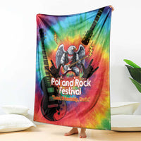 Rock Festival Poland Blanket Polska Eagle Mascot Tie Dye Vibes - Wonder Print Shop
