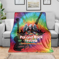 Rock Festival Poland Blanket Polska Eagle Mascot Tie Dye Vibes - Wonder Print Shop