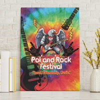 Rock Festival Poland Canvas Wall Art Polska Eagle Mascot Tie Dye Vibes - Wonder Print Shop