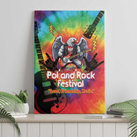 Rock Festival Poland Canvas Wall Art Polska Eagle Mascot Tie Dye Vibes - Wonder Print Shop