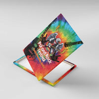 Rock Festival Poland Canvas Wall Art Polska Eagle Mascot Tie Dye Vibes - Wonder Print Shop