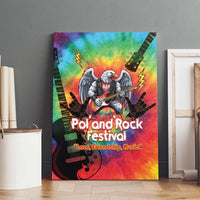 Rock Festival Poland Canvas Wall Art Polska Eagle Mascot Tie Dye Vibes - Wonder Print Shop