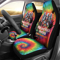 Rock Festival Poland Car Seat Cover Polska Eagle Mascot Tie Dye Vibes - Wonder Print Shop