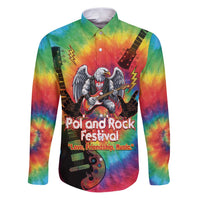 Rock Festival Poland Family Matching Puletasi and Hawaiian Shirt Polska Eagle Mascot Tie Dye Vibes - Wonder Print Shop