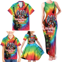 Rock Festival Poland Family Matching Tank Maxi Dress and Hawaiian Shirt Polska Eagle Mascot Tie Dye Vibes - Wonder Print Shop
