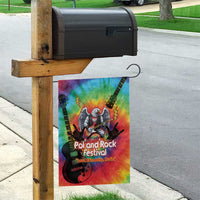 Rock Festival Poland Garden Flag Polska Eagle Mascot Tie Dye Vibes - Wonder Print Shop