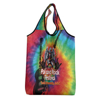 Rock Festival Poland Grocery Bag Polska Eagle Mascot Tie Dye Vibes - Wonder Print Shop