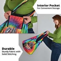 Rock Festival Poland Grocery Bag Polska Eagle Mascot Tie Dye Vibes - Wonder Print Shop