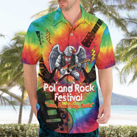Rock Festival Poland Hawaiian Shirt Polska Eagle Mascot Tie Dye Vibes - Wonder Print Shop