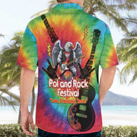 Rock Festival Poland Hawaiian Shirt Polska Eagle Mascot Tie Dye Vibes - Wonder Print Shop