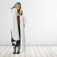 Rock Festival Poland Hooded Blanket Polska Eagle Mascot Tie Dye Vibes - Wonder Print Shop