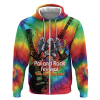 Rock Festival Poland Hoodie Polska Eagle Mascot Tie Dye Vibes - Wonder Print Shop