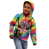 Rock Festival Poland Kid Hoodie Polska Eagle Mascot Tie Dye Vibes - Wonder Print Shop