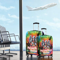Rock Festival Poland Luggage Cover Polska Eagle Mascot Tie Dye Vibes - Wonder Print Shop
