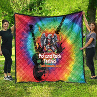 Rock Festival Poland Quilt Polska Eagle Mascot Tie Dye Vibes - Wonder Print Shop