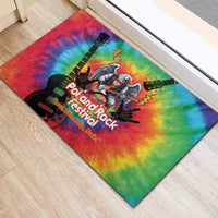 Rock Festival Poland Rubber Doormat Polska Eagle Mascot Tie Dye Vibes - Wonder Print Shop