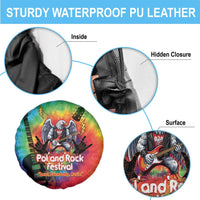 Rock Festival Poland Spare Tire Cover Polska Eagle Mascot Tie Dye Vibes - Wonder Print Shop