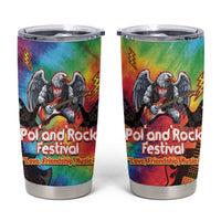 Rock Festival Poland Tumbler Cup Polska Eagle Mascot Tie Dye Vibes - Wonder Print Shop