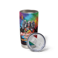 Rock Festival Poland Tumbler Cup Polska Eagle Mascot Tie Dye Vibes - Wonder Print Shop