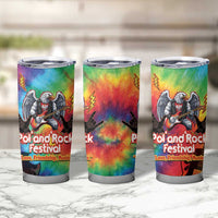 Rock Festival Poland Tumbler Cup Polska Eagle Mascot Tie Dye Vibes - Wonder Print Shop
