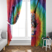 Rock Festival Poland Window Curtain Polska Eagle Mascot Tie Dye Vibes - Wonder Print Shop