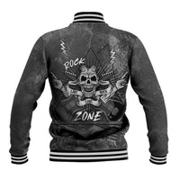 Live Love Rock Skull Baseball Jacket Retro Grunge Style - Wonder Print Shop