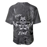 Live Love Rock Skull Baseball Jersey Retro Grunge Style - Wonder Print Shop