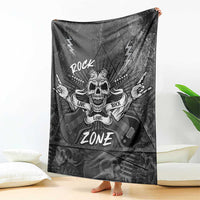 Live Love Rock Skull Blanket Retro Grunge Style - Wonder Print Shop
