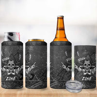 Live Love Rock Skull 4 in 1 Can Cooler Tumbler Retro Grunge Style - Wonder Print Shop
