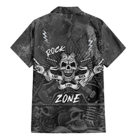 Live Love Rock Skull Family Matching Mermaid Dress and Hawaiian Shirt Retro Grunge Style - Wonder Print Shop