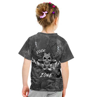Live Love Rock Skull Kid T Shirt Retro Grunge Style - Wonder Print Shop