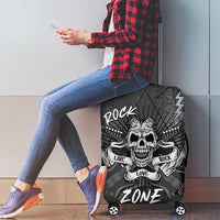 Live Love Rock Skull Luggage Cover Retro Grunge Style - Wonder Print Shop