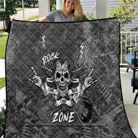 Live Love Rock Skull Quilt Retro Grunge Style - Wonder Print Shop