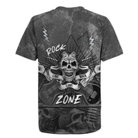 Live Love Rock Skull Rugby Jersey Retro Grunge Style - Wonder Print Shop