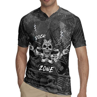 Live Love Rock Skull Rugby Jersey Retro Grunge Style - Wonder Print Shop