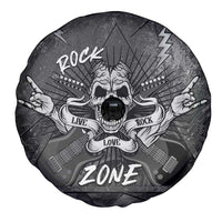 Live Love Rock Skull Spare Tire Cover Retro Grunge Style - Wonder Print Shop