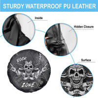 Live Love Rock Skull Spare Tire Cover Retro Grunge Style - Wonder Print Shop