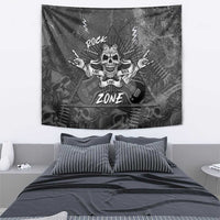 Live Love Rock Skull Tapestry Retro Grunge Style - Wonder Print Shop
