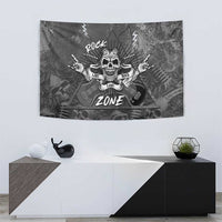 Live Love Rock Skull Tapestry Retro Grunge Style - Wonder Print Shop