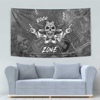 Live Love Rock Skull Tapestry Retro Grunge Style - Wonder Print Shop