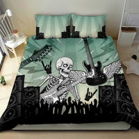 Electric Guitar Skull Bedding Set Lets Rock - Wonder Print Shop