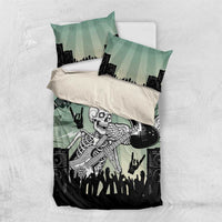 Electric Guitar Skull Bedding Set Lets Rock - Wonder Print Shop