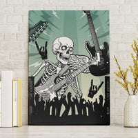 Electric Guitar Skull Canvas Wall Art Lets Rock - Wonder Print Shop