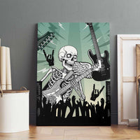 Electric Guitar Skull Canvas Wall Art Lets Rock - Wonder Print Shop