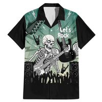 Electric Guitar Skull Family Matching Mermaid Dress and Hawaiian Shirt Lets Rock - Wonder Print Shop